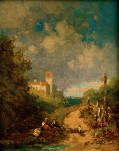 Rest by the Field Path by Carl Spitzweg